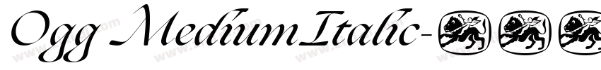 Ogg MediumItalic字体转换